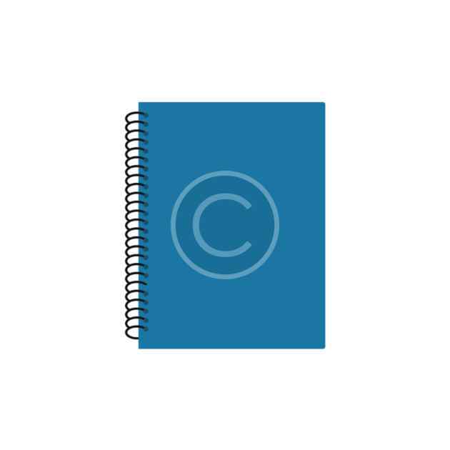 Blue notepad